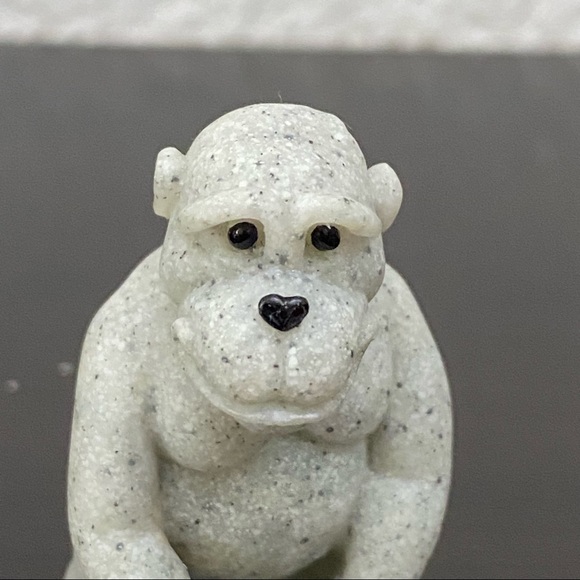 Vintage Unsigned Quarry Critters Ape Monkey Mini Miniature Figurine - Picture 7 of 11